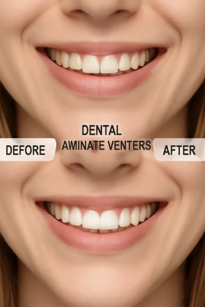 تصویر قبل و بعد لمینیت دندان